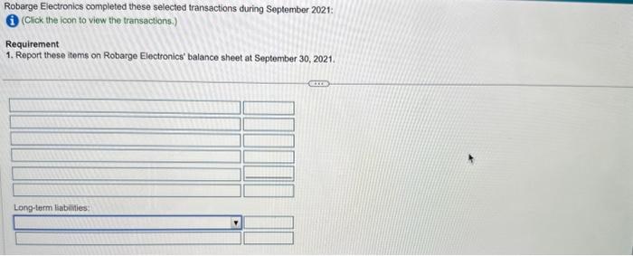 the icon to view the transactions.) Requirement 1. Report these items on