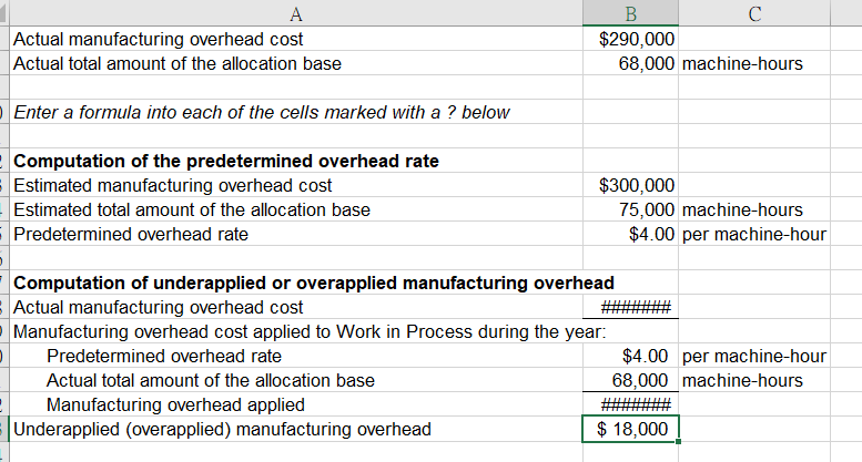all of the numbers in the data area of your worksheet so