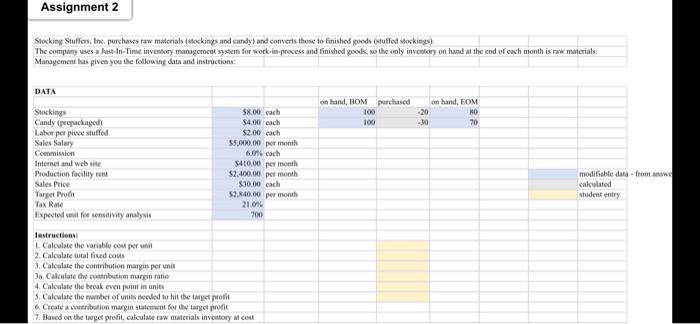 Really important please solve asap. Stocking Stufiers, Inc. purchases raW malcrials (shockings