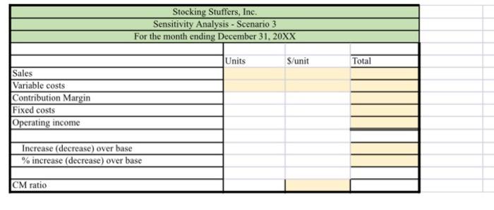 prolit 6. Create a contribution margia statement for the target profit 6.