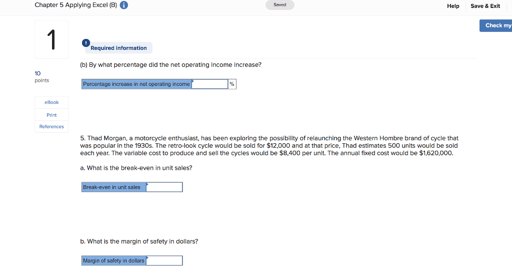 5. Thad Morgan, a motorcycle enthusiast, has been exploring the possibility of