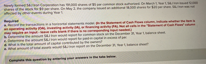 model. (In the Statement of Cash Flows column, indicate whether the item