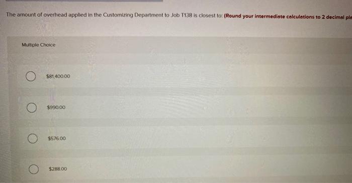 if correct. Thank you. Mahon Corporation has two production departments, Casting and