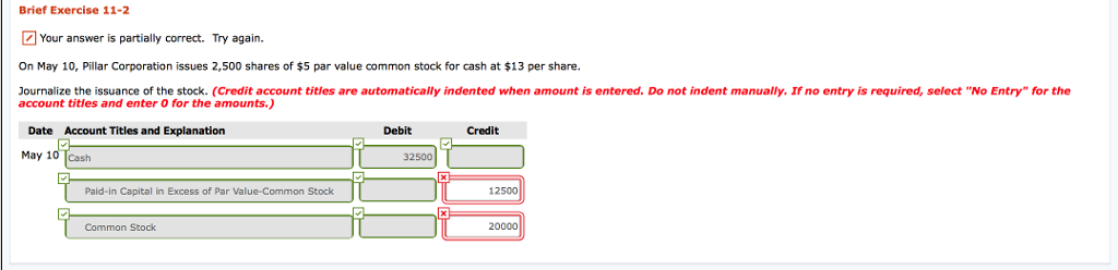 Brief Exercise 11-2 Your answer is partially correct. Try again. On