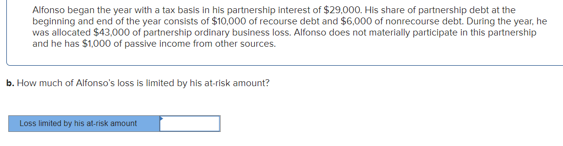 ANSWER ALL QUESTIONS RELATED TO THE PROBLEM TO FULLY SOLVE!! Alfonso began