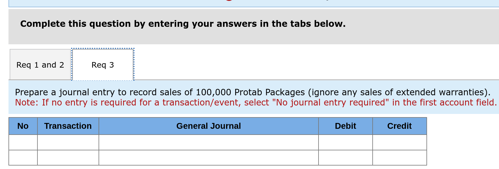 $780 sales price of a Protab Package includes the following: One Protab