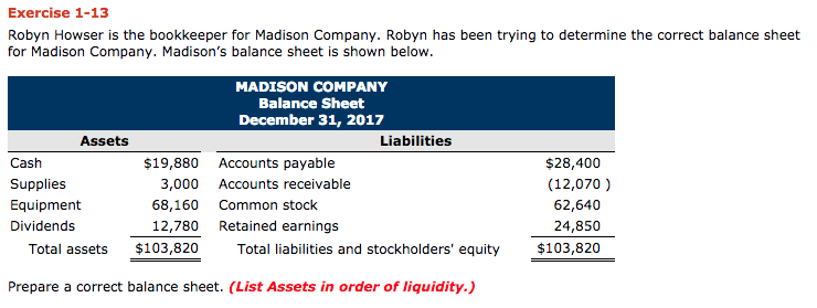 need help with second part! Thank you Exercise 1-13 Robyn Howser is