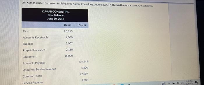  Len Kumar started his own consulting firm, Kumar Consulting. on June