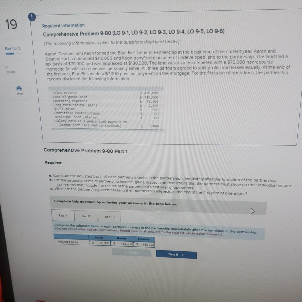 questions displayed below Aaron Deanne, and Keon formed the Blue Bell General