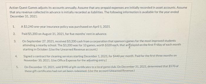 31, 2021. Credit accountles are automatically Indented when amount is entered. Do
