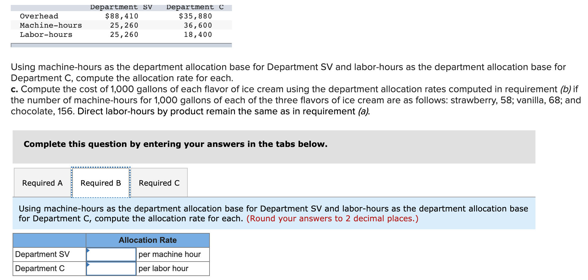 overhead based on direct labor-hours at a rate of $3 per labor-hour.
