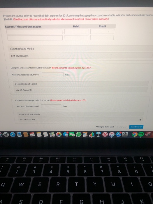 receivable Less: Allowance for doubtful accounts $652,800 38,030 During 2017, the company