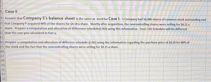 small details such as: S Company has a Negative Retained Earnings Balance.