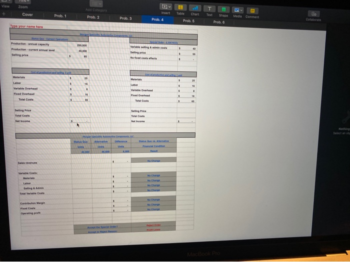  Zoom Insert Cover Table Prob. 1 Chant Prob. 2 Prob. 3