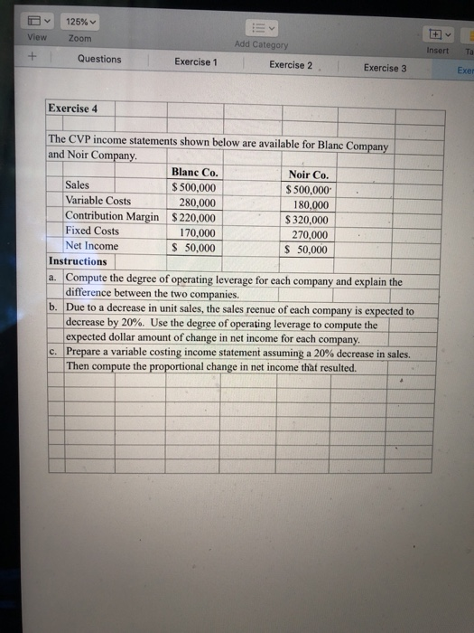 + Questions Exercise 1 Exercise 3 Exercise 4 B. D E F