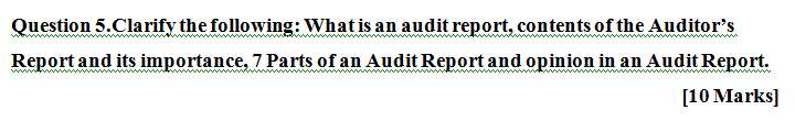 Marks] 3. Materiality and audit planning memorandum. [4 Marks] Question 4.Explain Computer