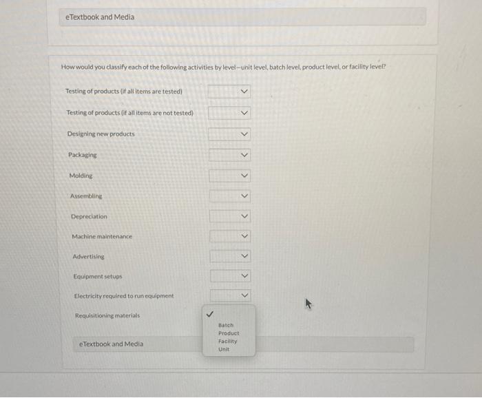 of many manutacturing processes. Many companies use activity-based costing (ABC) which uses