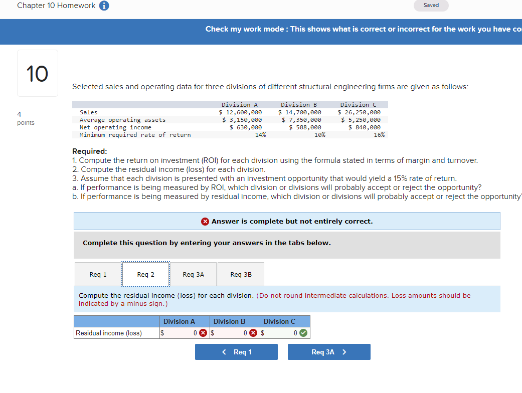 Check my work mode : This shows what is correct or