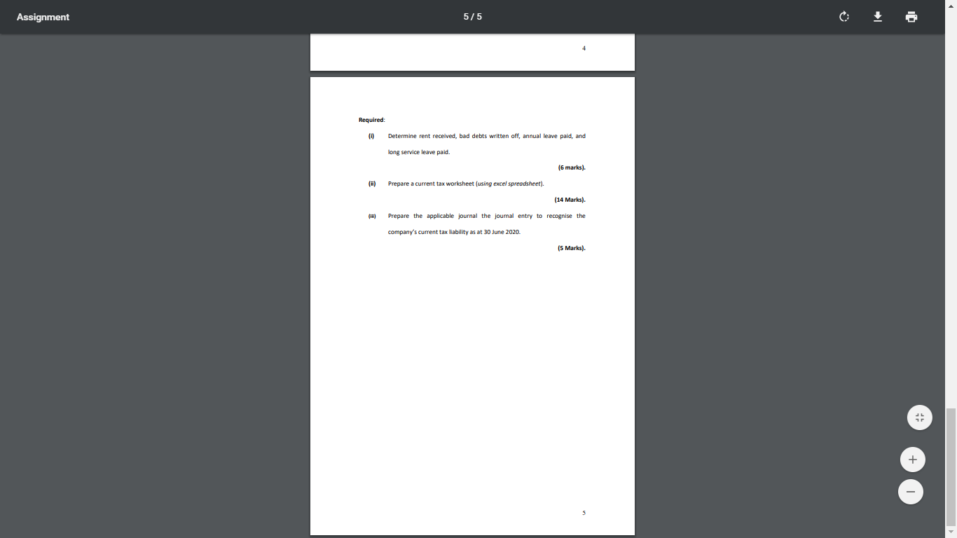 comprehensive income of Jonathon Ltd for the year ended 30 June 2020