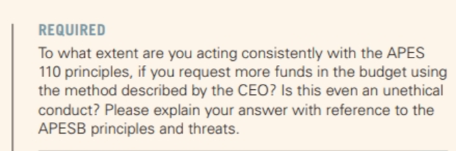 a departmental budget, and your CEO tells you to increase the requested