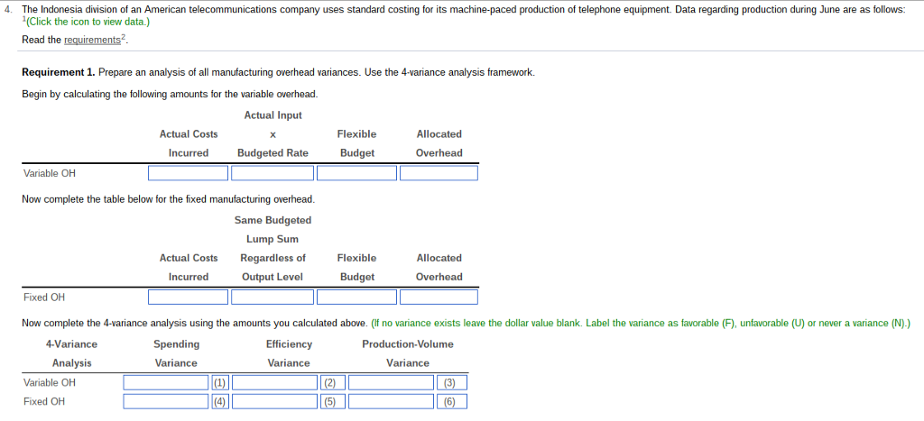  INFO: Variable manufacturing overhead costs incurred $464,230 Variable manufacturing overhead cost