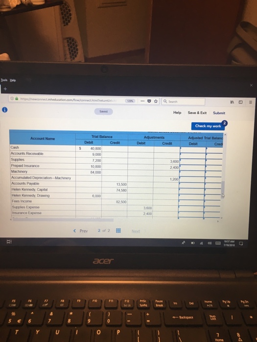 the worksheet for Contemporary Fashions for the period ended December 31, 2019,