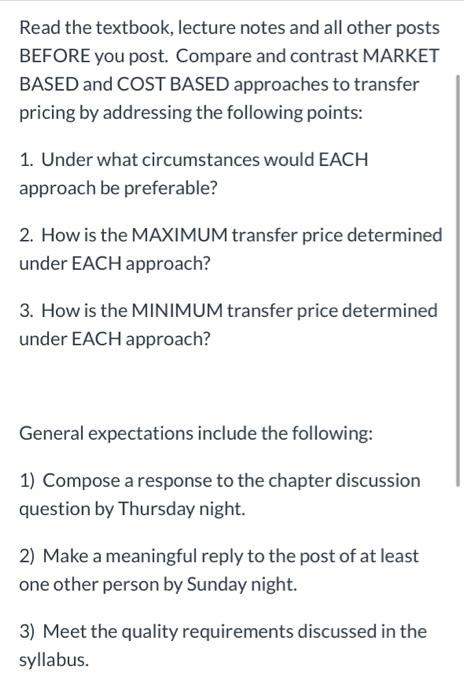  Read the textbook, lecture notes and all other posts BEFORE you