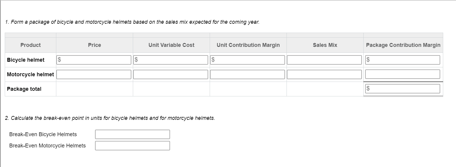 helmets and motorcycle helmets. The bicycle helmets are priced at $75 and