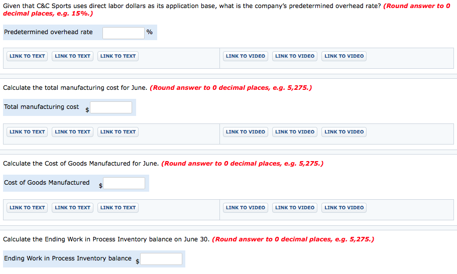 has determined the following unit costs for each of its products: Direct