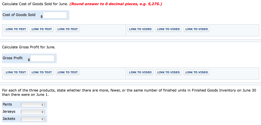 materials Direct labor Manufacturing overhead Total unit cost Sales price per unit