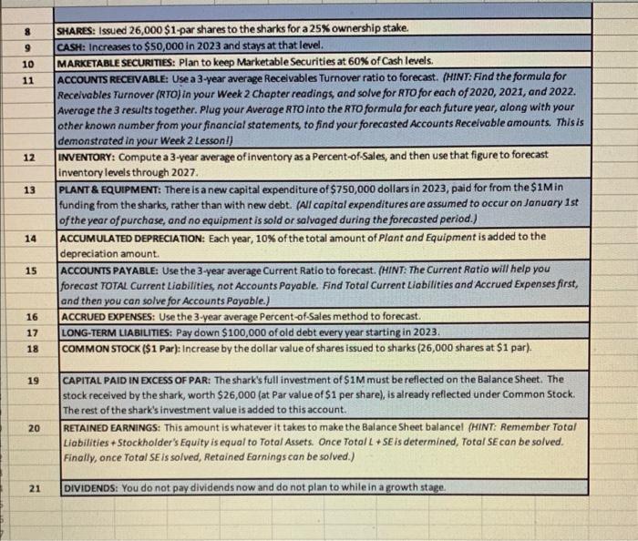 Shark Tank in 2 weeks. You are unhappy with your previous Sales
