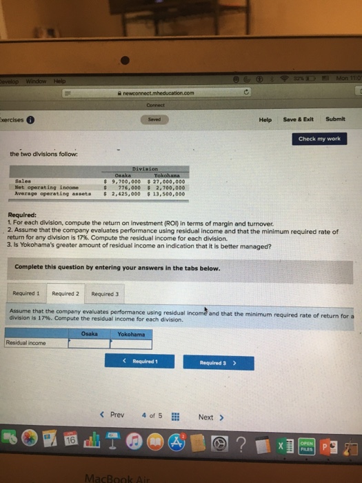  xercises Help Save& Exit Submit Check my work the two divisions