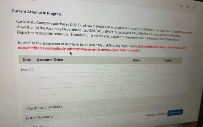  can you pls show steps to calculation urrent Attempt in Progress