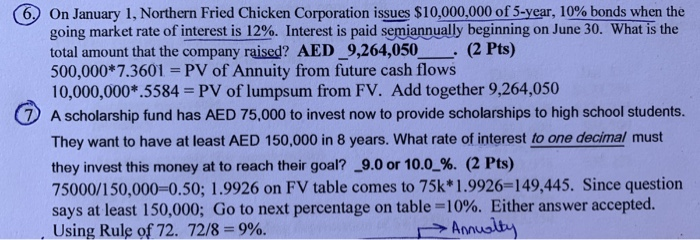  explain question 6, 7 and 9 with steps please. 6. On