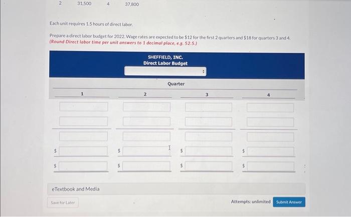based on a calendar year. Each unit requires 1.5 hours of direct
