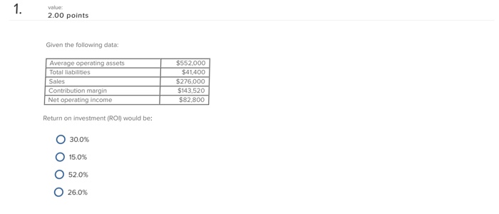  Just need answers no work shown needed 2.00 points Glven the