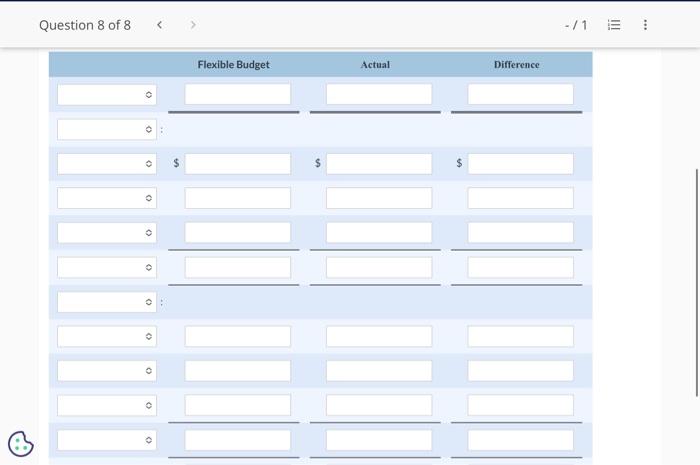 the drop down menu for the questions as well if applicable. Current