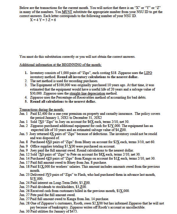 each of the above transactions. EXPLANATIONS ARE NOT REQUIRED. 3. Post the