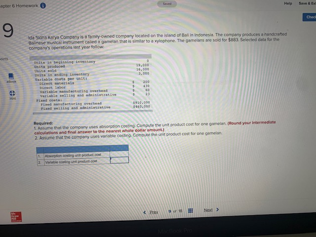 apter 6 Homework Help Save & E Ched Ida Sidha Karya