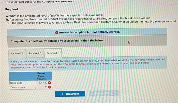 part b and part C Pierson Pet Products produces two models of