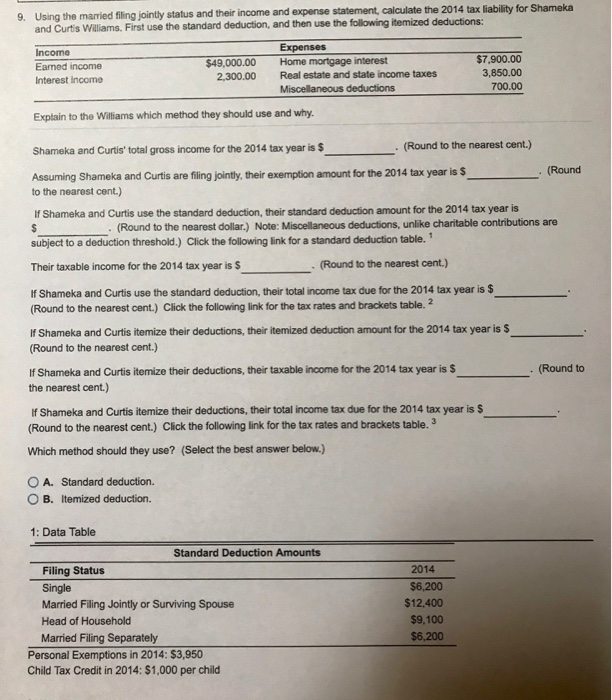  Please show all work and number each problem correctly! 9. Using