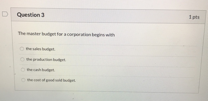 activity, while a static budget allows budgeting over a range of activities.