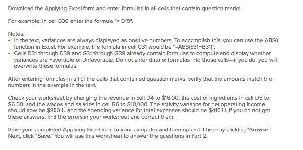 All question marks must be filled in with a formula. Typing in