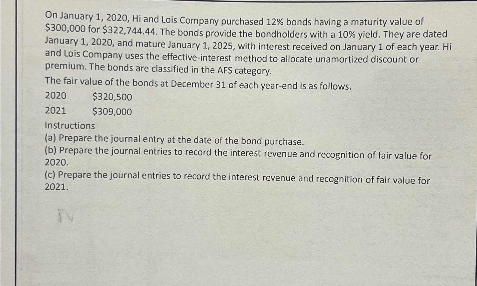  How would i do this problem if interest revenue was being