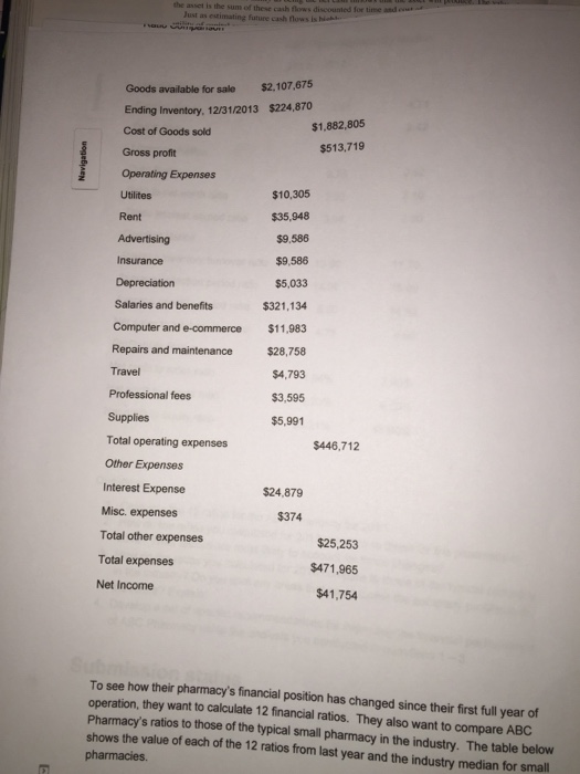 ABC Pharmacy Case study. to 50 points in extra credit by completing