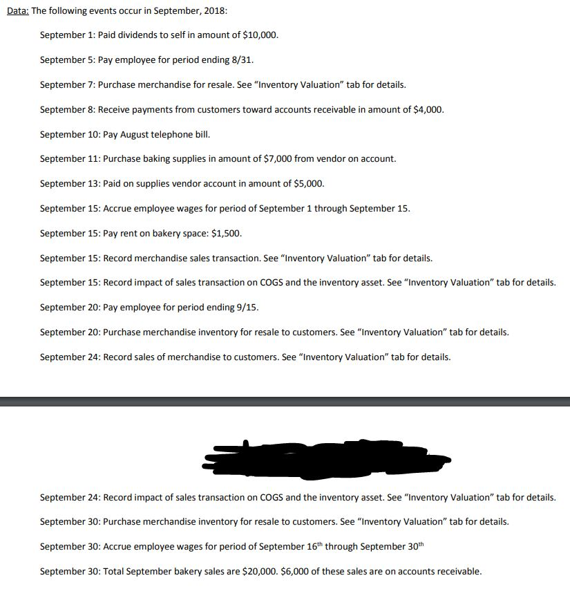Peyton Approved General Journal Entries Sep-18 Put entries in shaded cells Date
