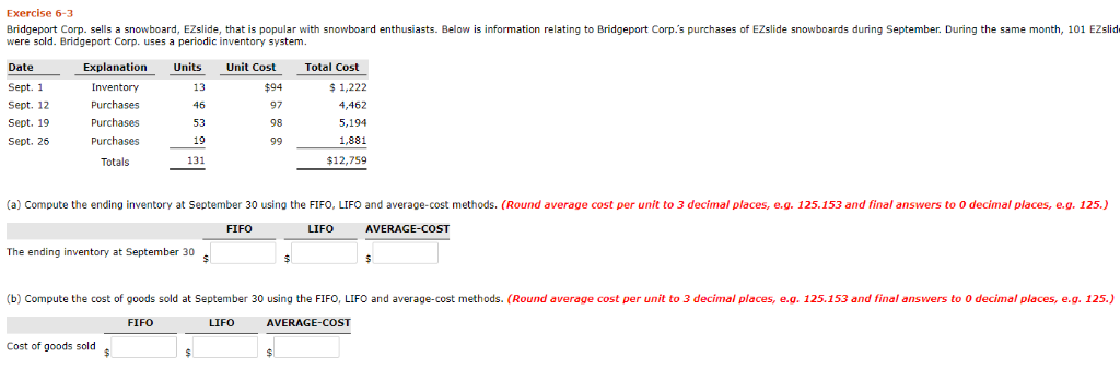 month of May, in which 79 units were sold Date Explanation Inventory