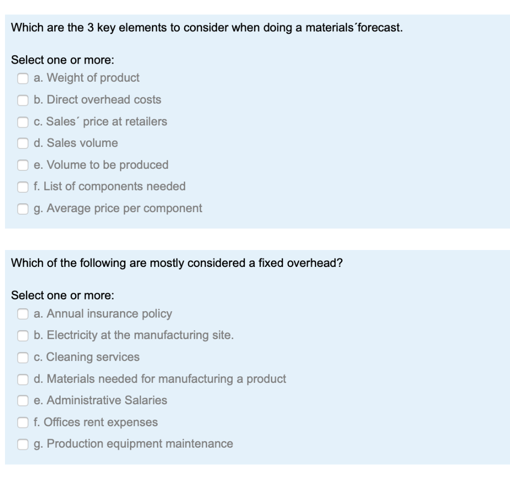  Which are the 3 key elements to consider when doing a