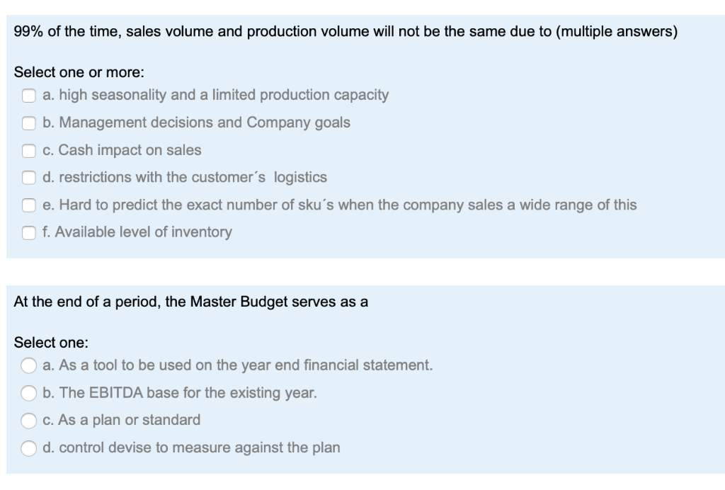 materials 'forecast. Select one or more: a. Weight of product b. Direct