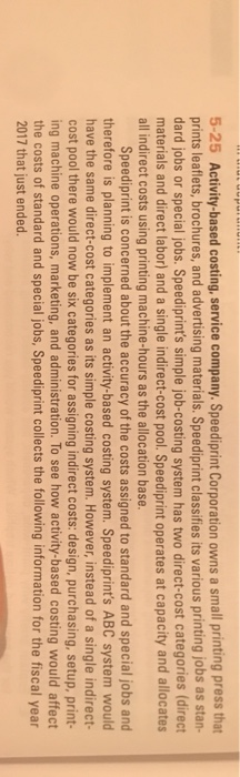 Between Allocation Base and Activity Cost Total Standard Job Special Job 400